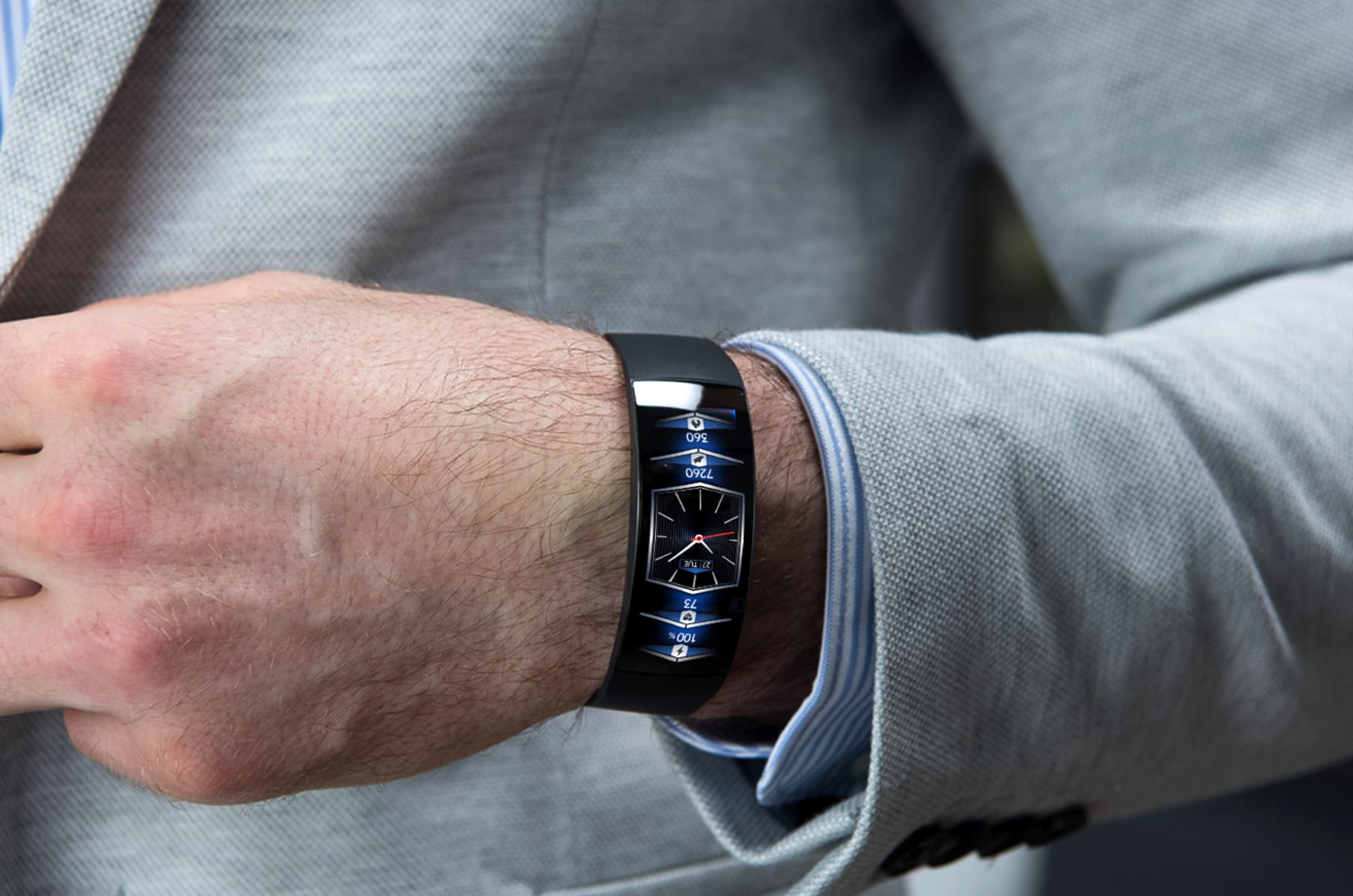 Amazfit x concept watch top
