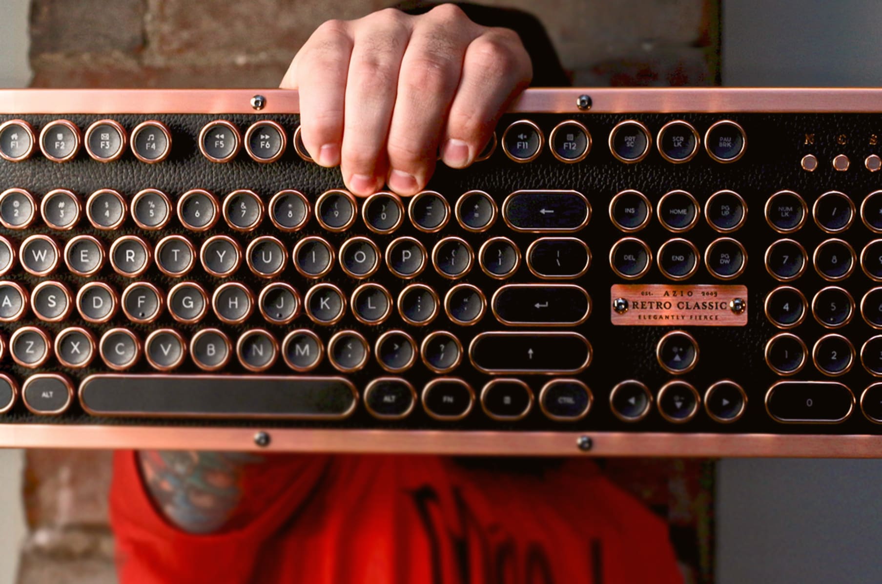 Azio Industry First Luxury Vintage Keyboard | Indiegogo
