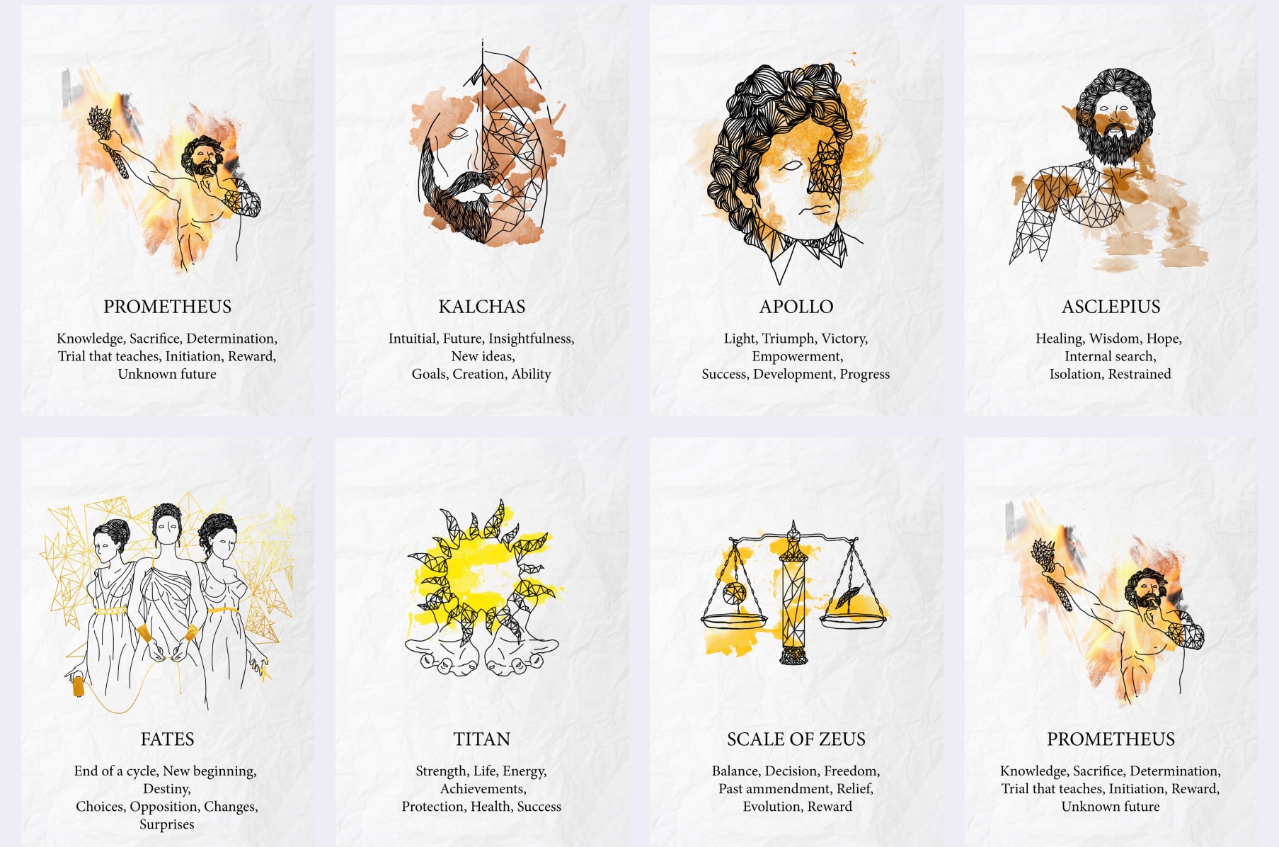 Greek Tarot Cards Printable Cards