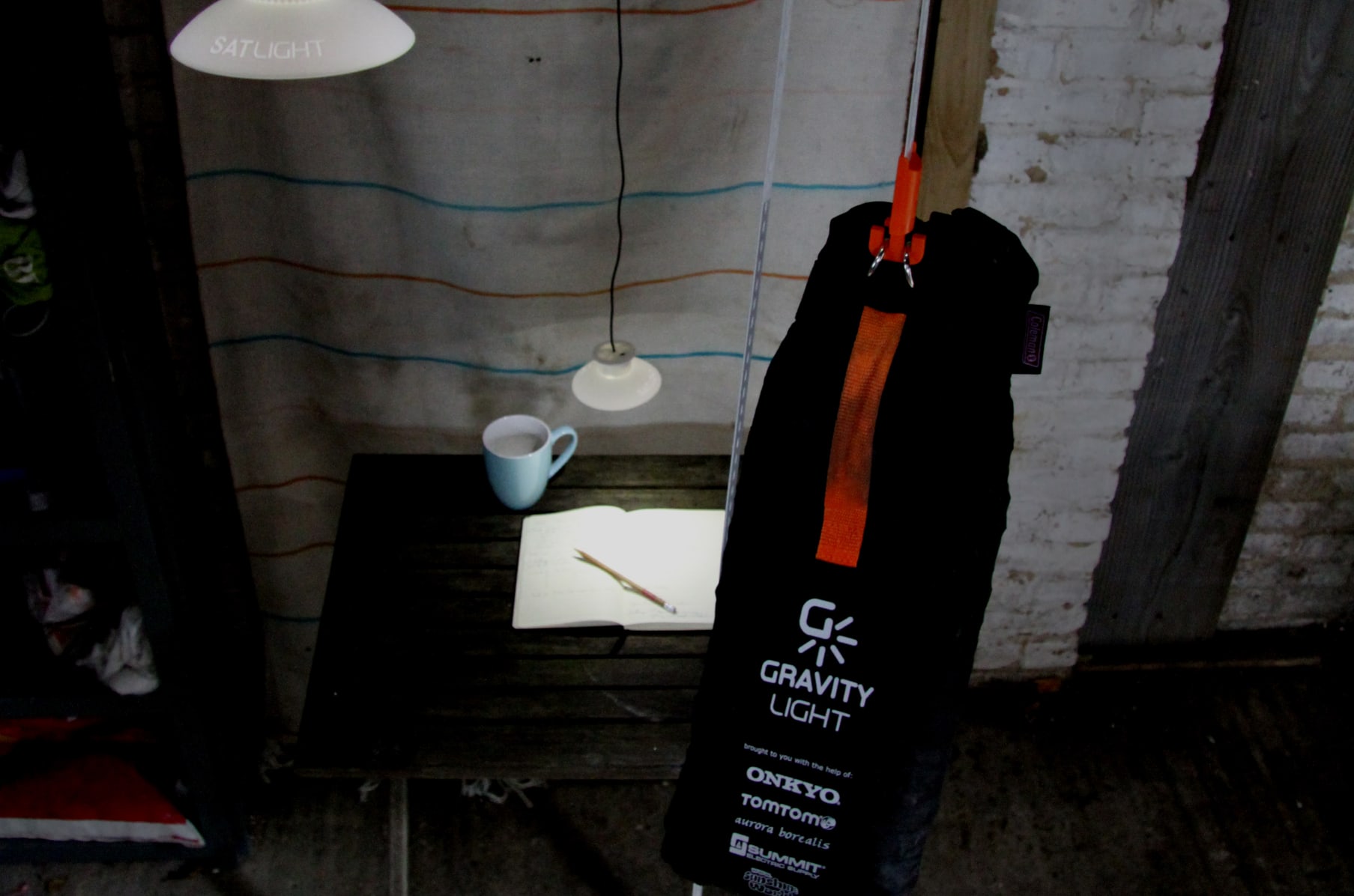 GravityLight - light from the lift of a weight