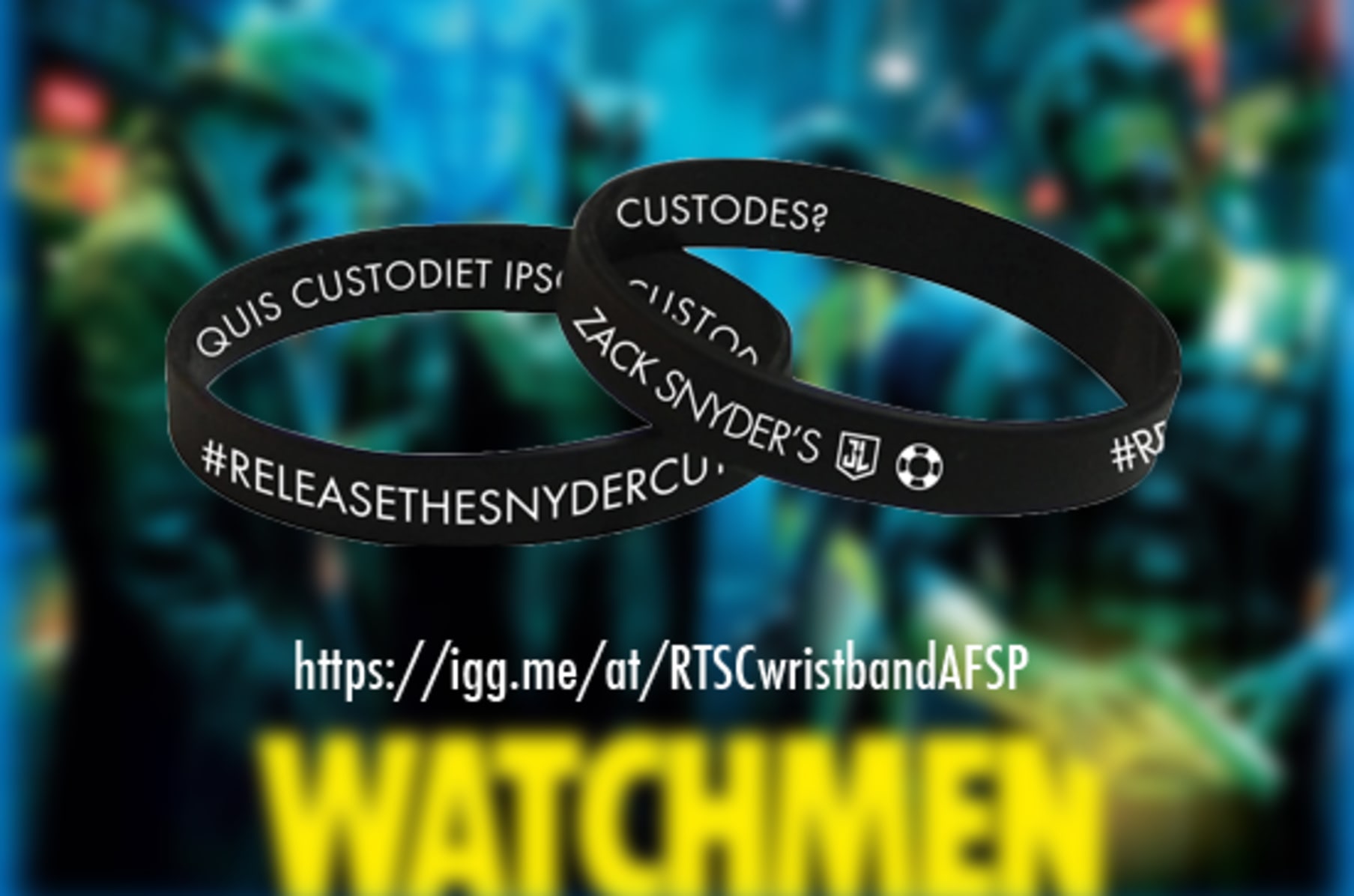 The Releasethesnydercut Afsp Watchmen Wristband Indiegogo Dawn of justice and began to film justice league that same year. the releasethesnydercut afsp watchmen