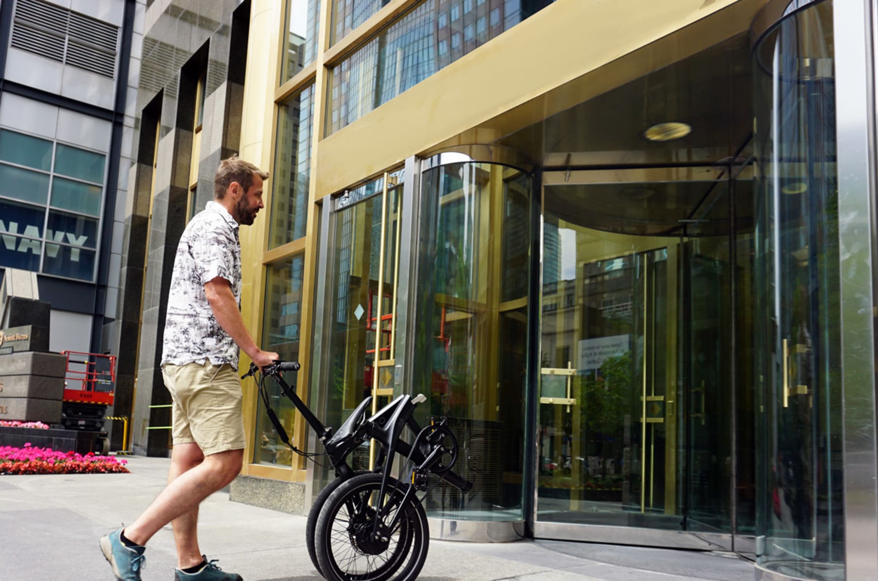 carbo folding electric bike