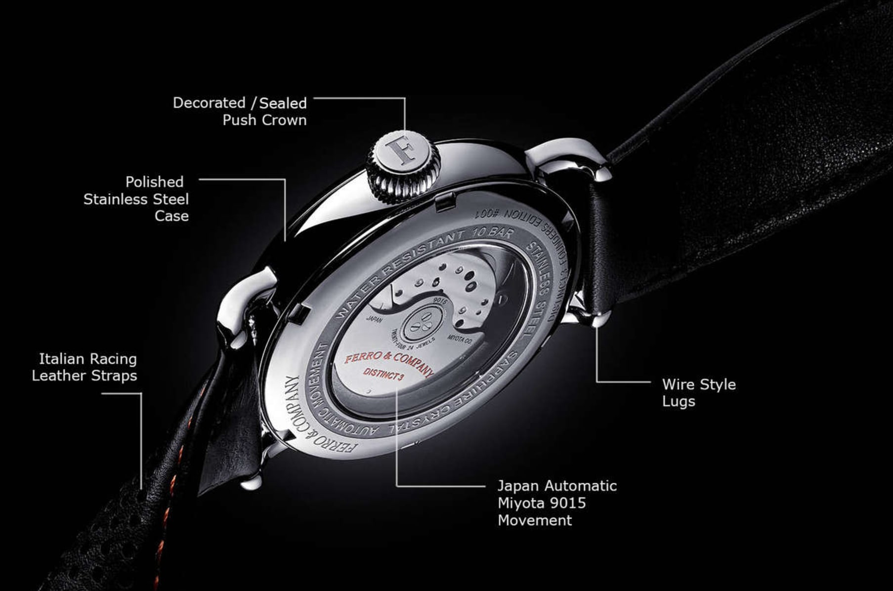 Ferro Co Watch Le Mans Inspired Racing Watch Indiegogo
