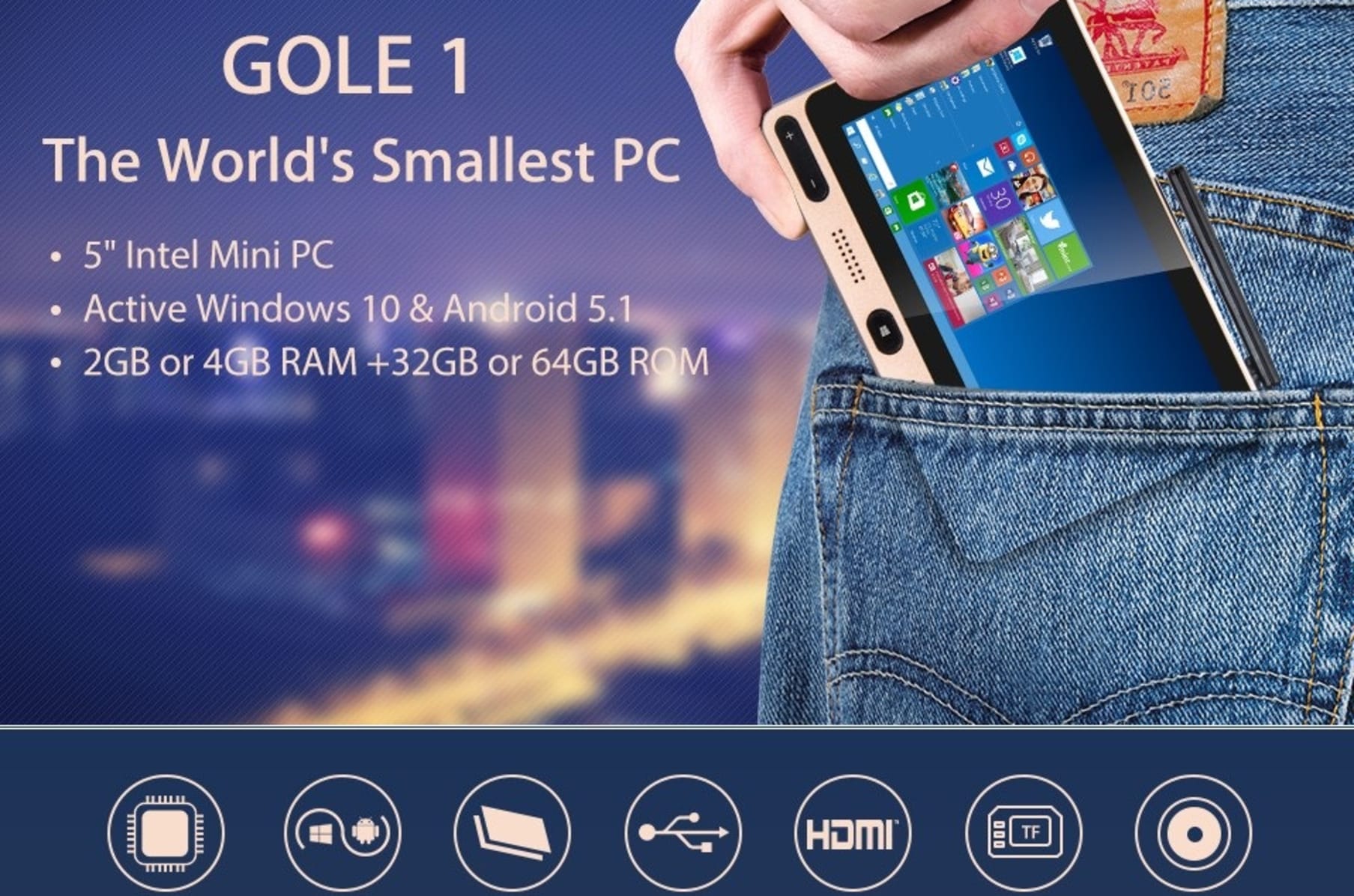 Gole1 Cheapest Windows10 Intel Touch Mini Pc Indiegogo