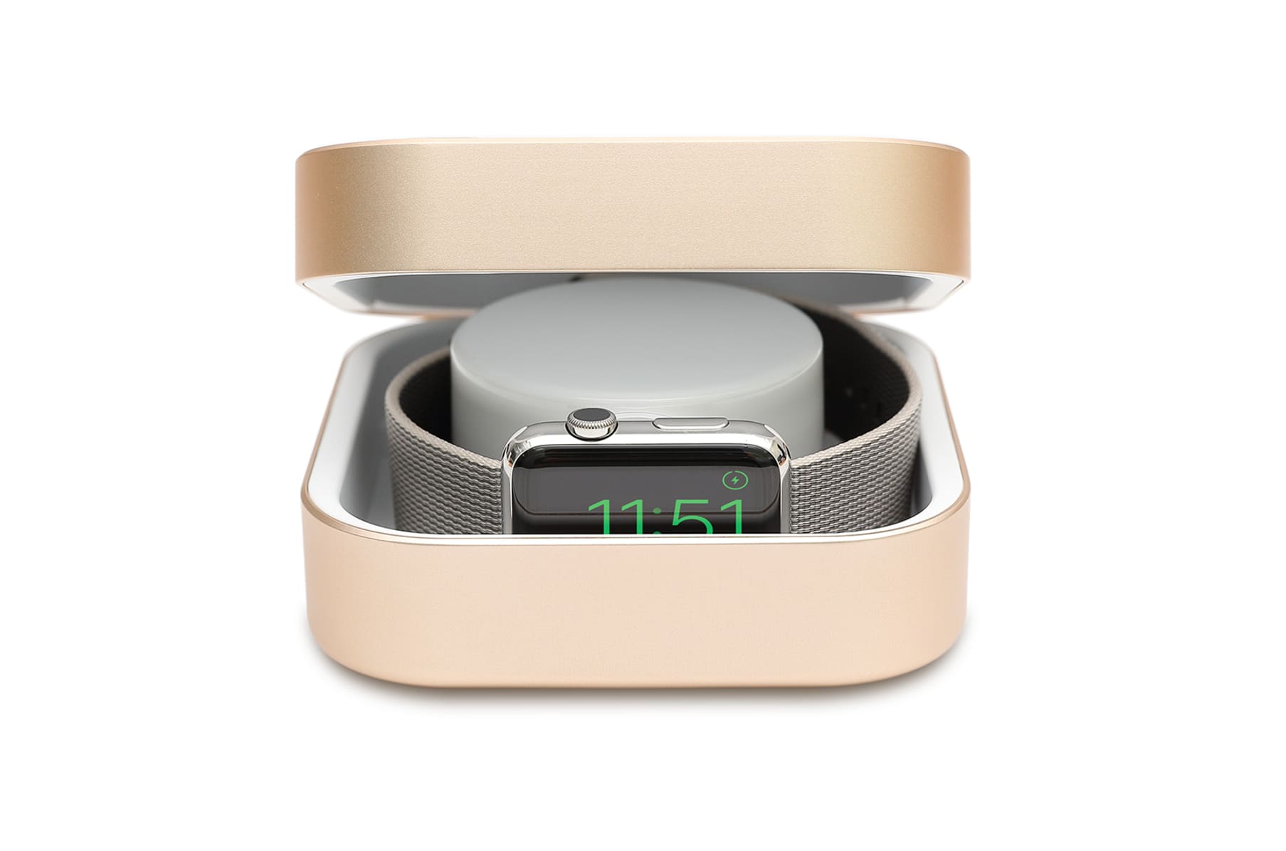 Amber apple watch charging case online