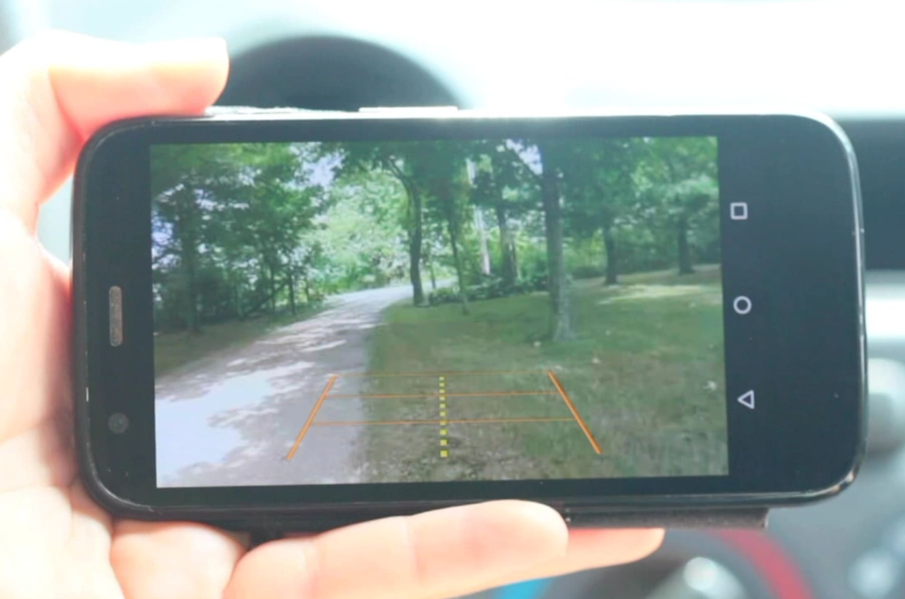 Hindsight portable rear clearance view camera