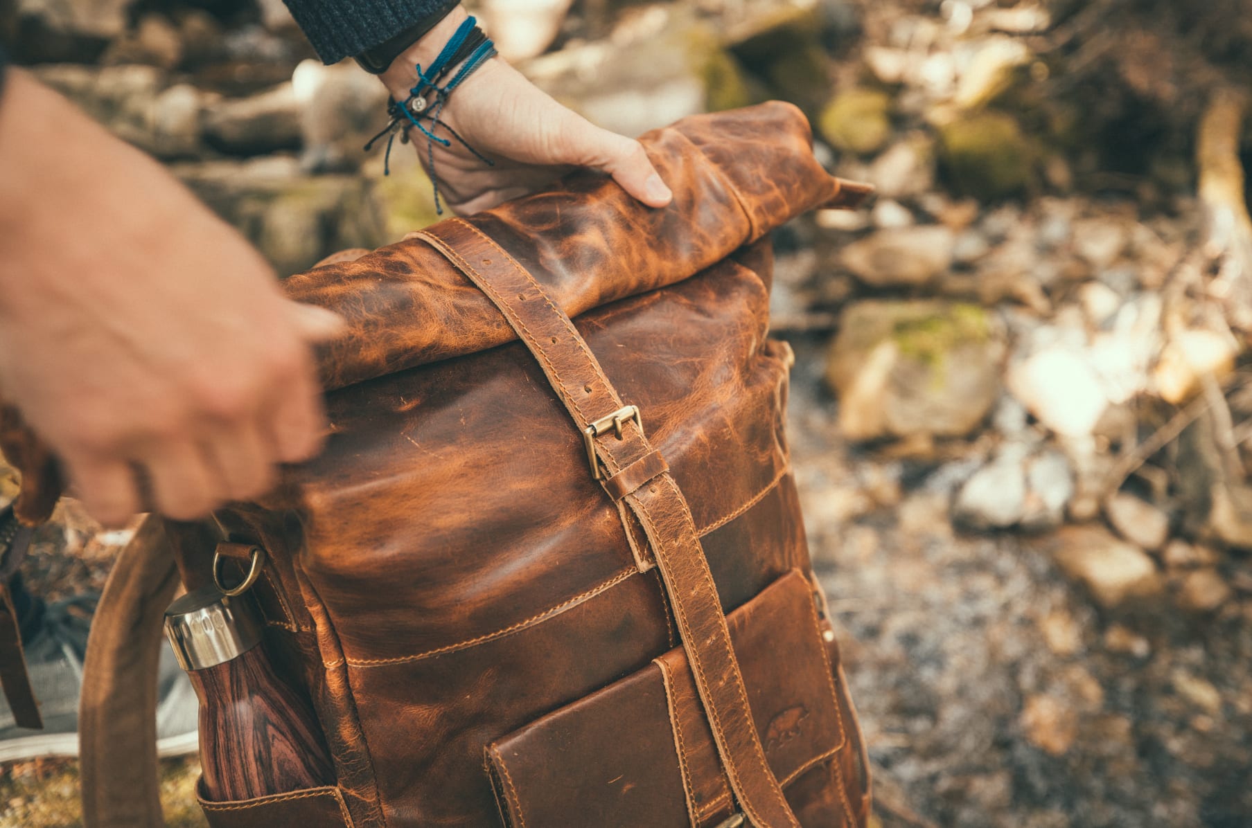 Kobuk leather backpack hotsell