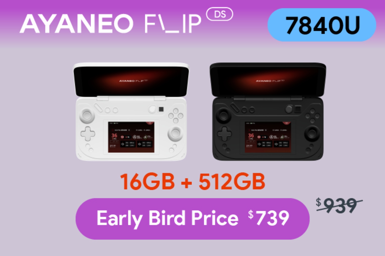 AyaNeo Flip - Nouvelle console à double écran  P592emogvhomspx68nwr