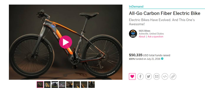 All Go Electric Bike Funded Indiegogo