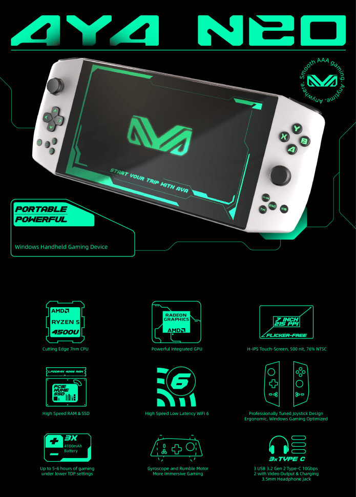 AYANEO: World's First 7nm Handheld Gaming Device | Indiegogo