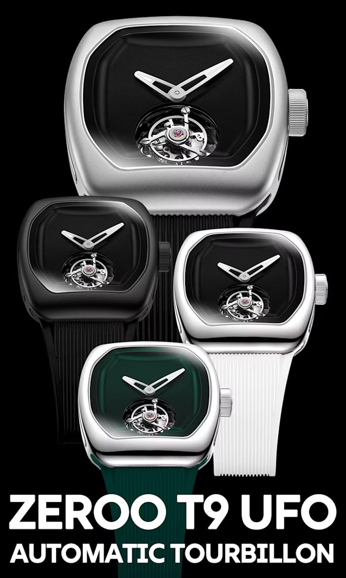 ZEROO T9 & T9-01 Mechanical Automatic Tourbillon | Indiegogo