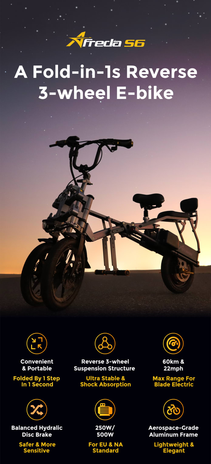 1 second folding electric bike online