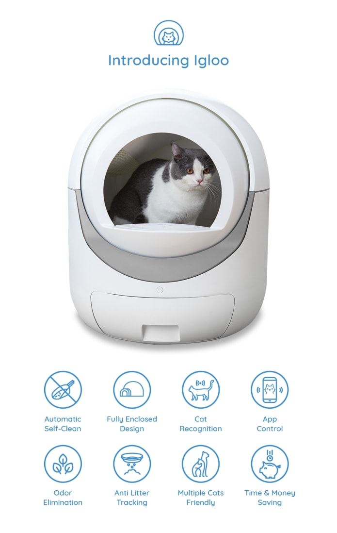 Igloo Reinvent Affordable Auto Cat Litter Box Indiegogo
