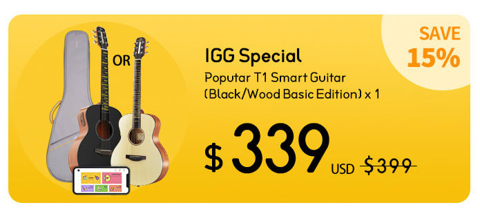 Poputar: A Smart Guitar with Free App for Everyone | Indiegogo