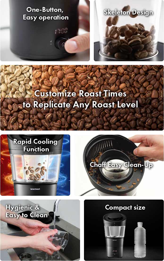 weroast: Fresh Coffee Starts with Roasting at Home | Indiegogo