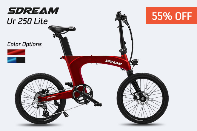 SDREAM Ur Ultra Comfy Suspension Folding E Bike Indiegogo