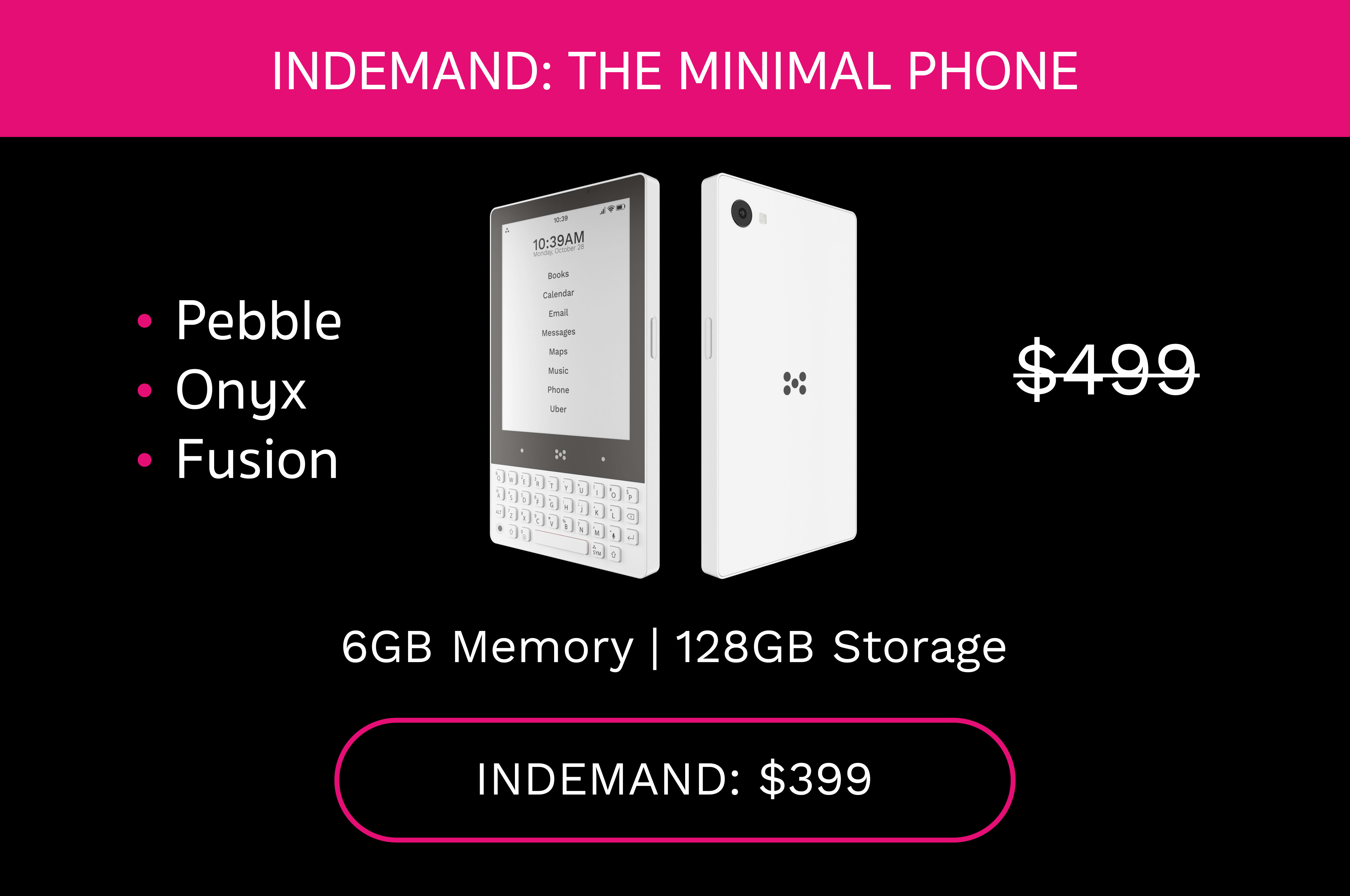 The Minimal Phone: First E-Ink QWERTY Phone | Indiegogo The Minimal Phone: First E-Ink QWERTY Phone | Indiegogo