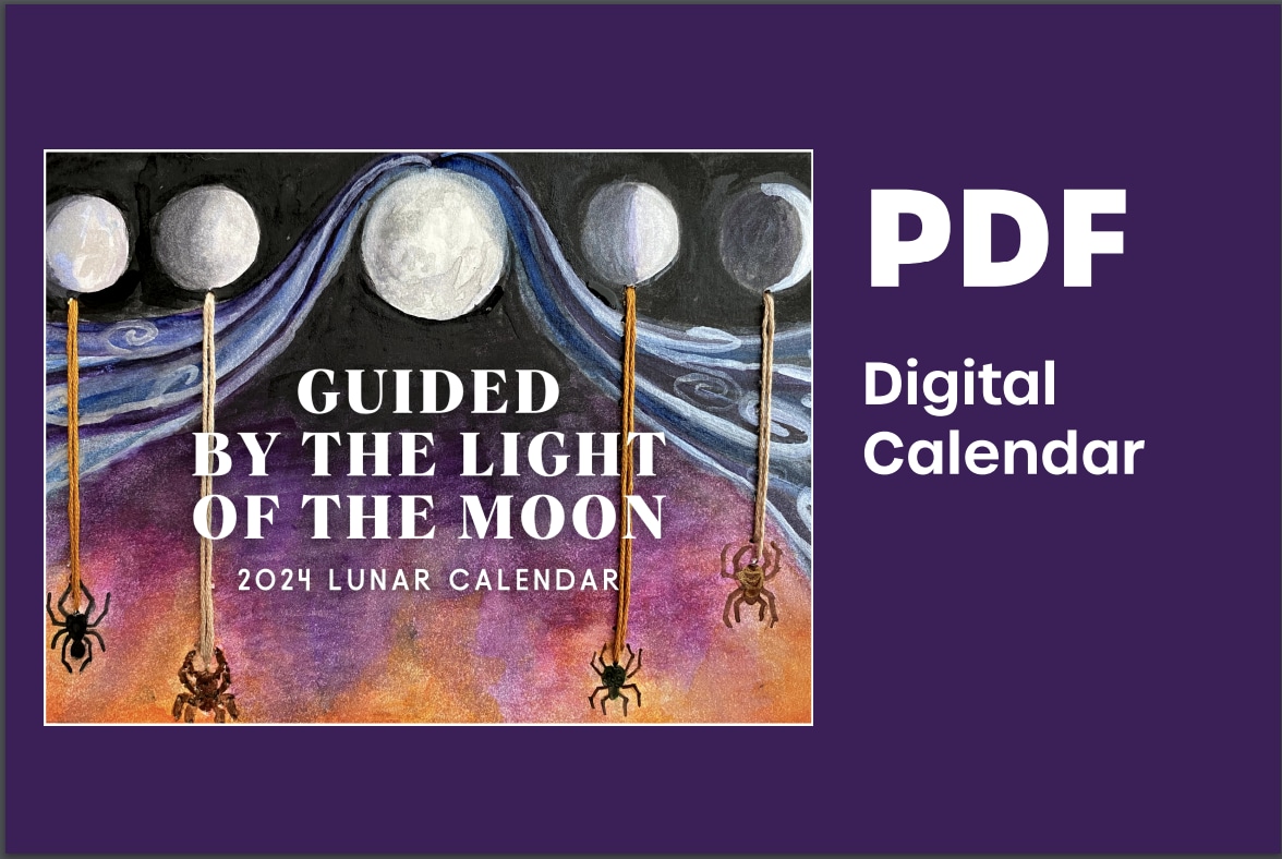 The Litmus Moon Calendar Follows The Lunar Cycle In Rich Natural Indigo