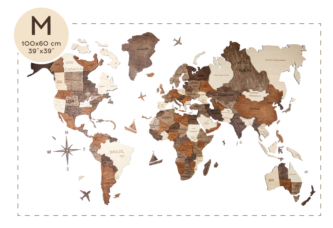 My Wooden World Map World's First 3D Wooden World Map | Indiegogo