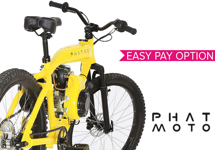 phatmoto rover 79cc motorized bicycle