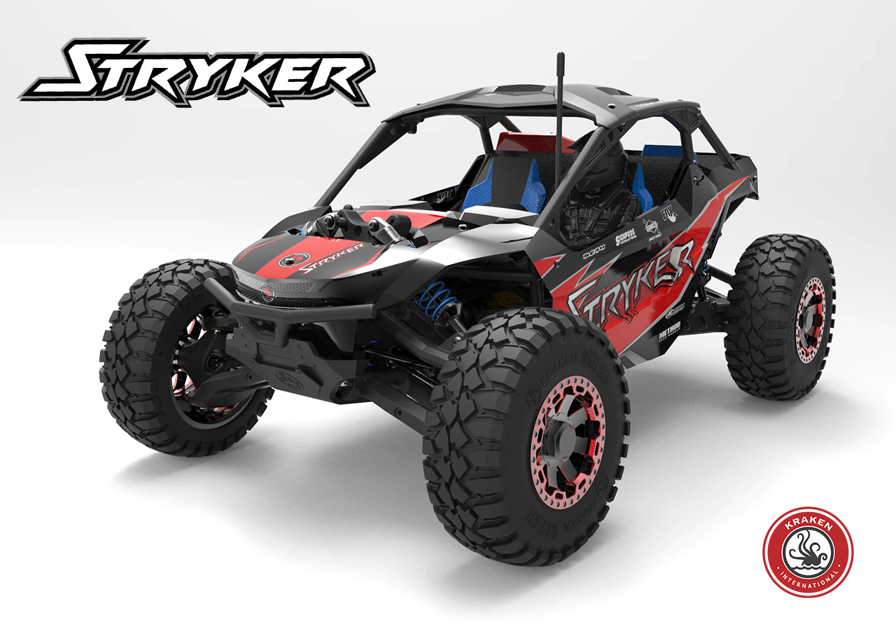 Available in ARTR (No Electronics) or RTR with 2-3S Brushless System and a 2.4Ghz Radio System.